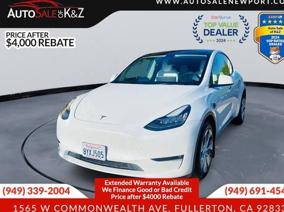 TESLA MODEL Y 2021 5YJYGDEEXMF306169 image
